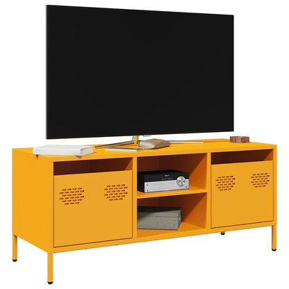 vidaXL TV Cabinet Mustard Yellow 101,5x39x43,5 cm Cold-rolled Steel