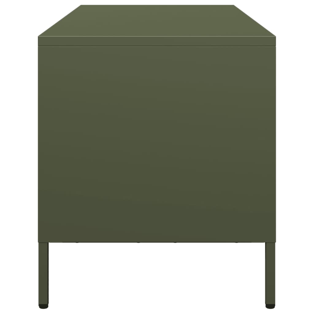 vidaXL TV Cabinet Olive Green 101,5x39x43,5 cm Cold-rolled Steel