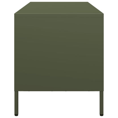 vidaXL TV Cabinet Olive Green 101,5x39x43,5 cm Cold-rolled Steel