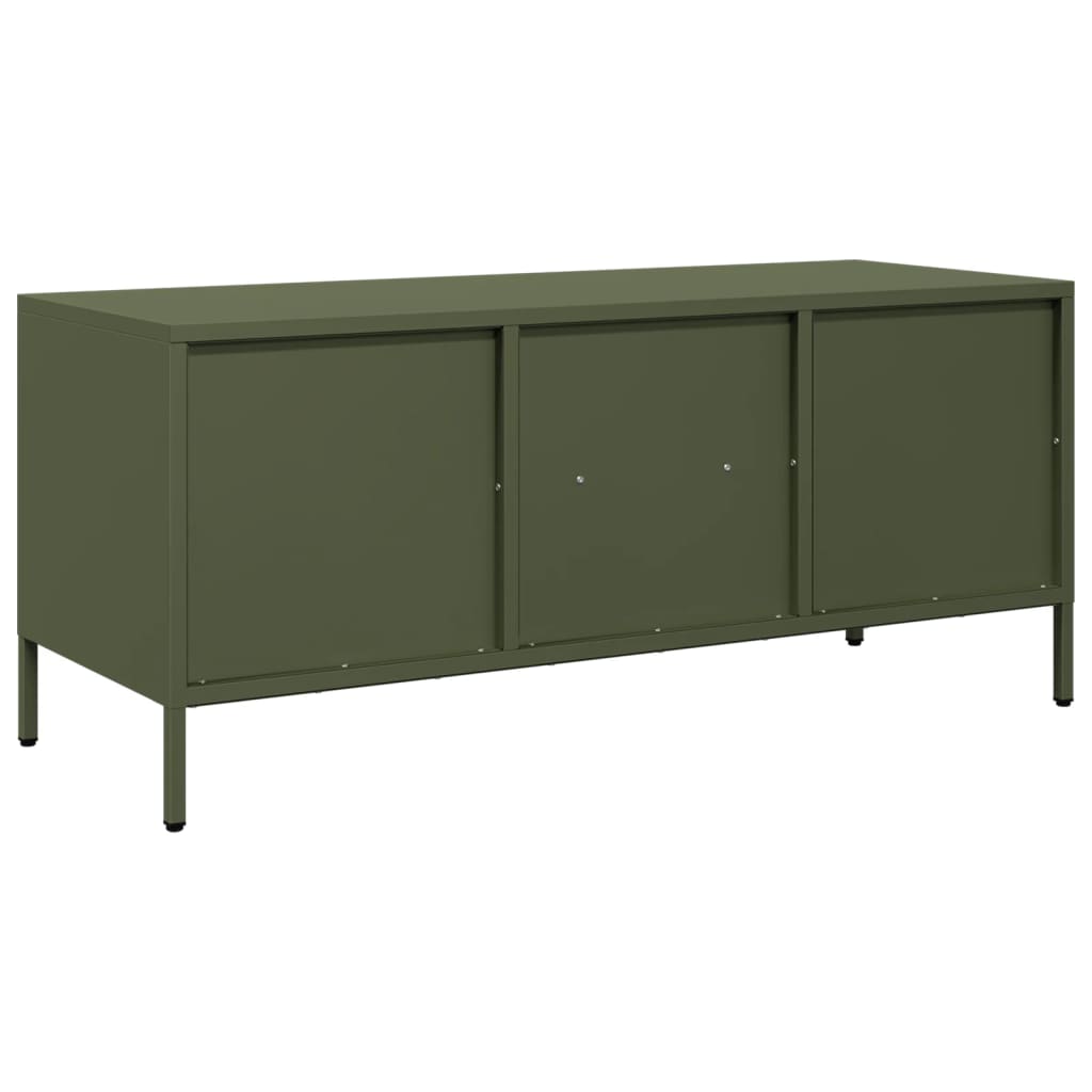 vidaXL TV Cabinet Olive Green 101,5x39x43,5 cm Cold-rolled Steel