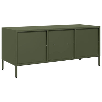 vidaXL TV Cabinet Olive Green 101,5x39x43,5 cm Cold-rolled Steel
