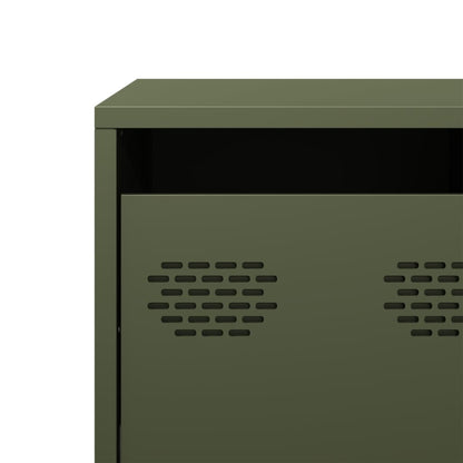 vidaXL TV Cabinet Olive Green 101,5x39x43,5 cm Cold-rolled Steel