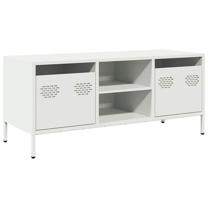 vidaXL TV Cabinet White 101.5x39x43.5 cm Cold-rolled Steel