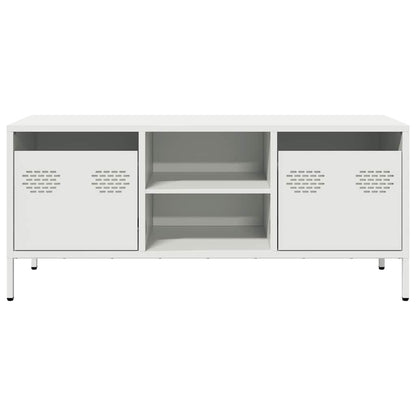 vidaXL TV Cabinet White 101.5x39x43.5 cm Cold-rolled Steel