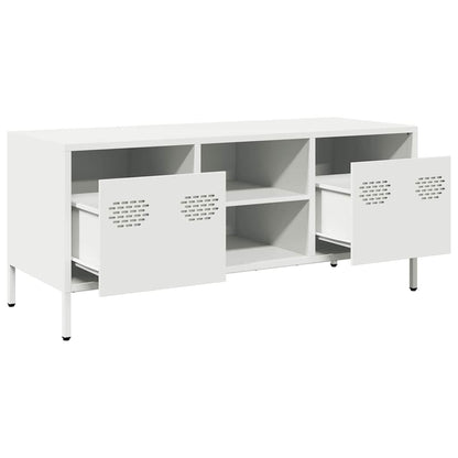 vidaXL TV Cabinet White 101.5x39x43.5 cm Cold-rolled Steel