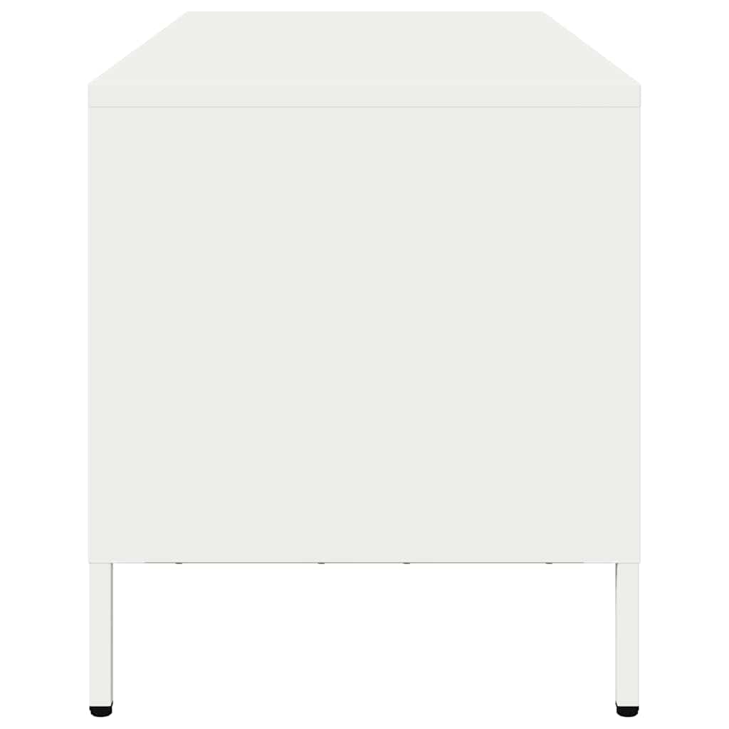 vidaXL TV Cabinet White 101.5x39x43.5 cm Cold-rolled Steel