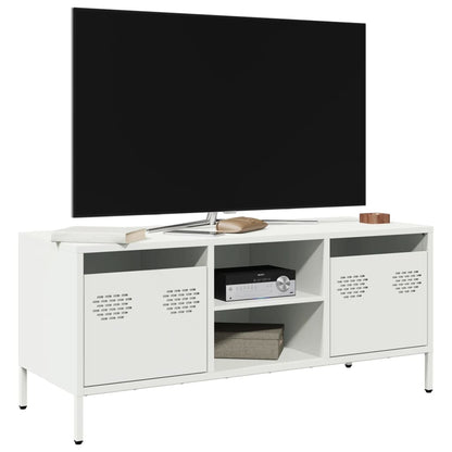 vidaXL TV Cabinet White 101.5x39x43.5 cm Cold-rolled Steel