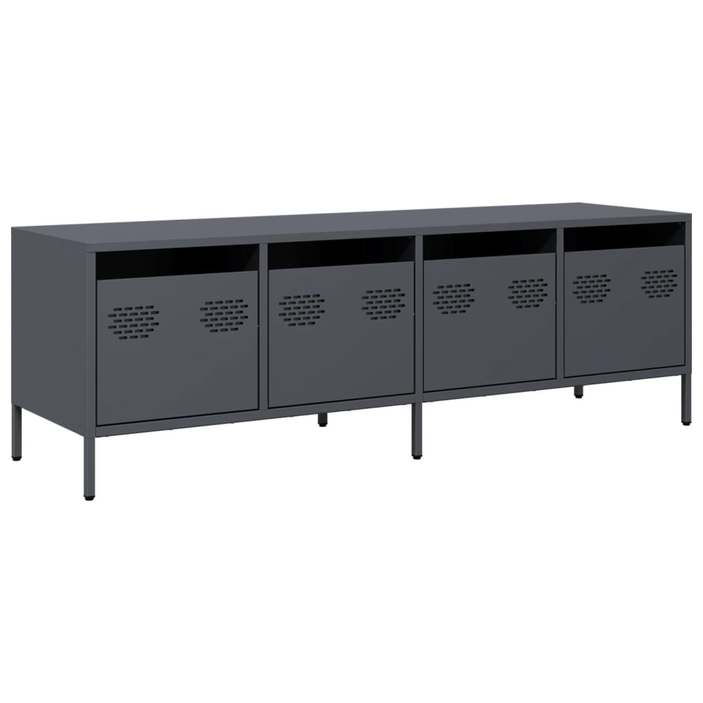 vidaXL TV Cabinet Anthracite 135x39x43.5 cm Cold-rolled Steel