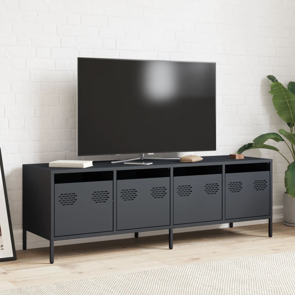vidaXL TV Cabinet Anthracite 135x39x43.5 cm Cold-rolled Steel