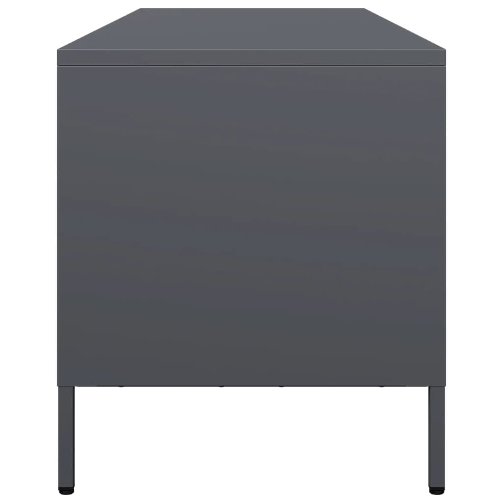 vidaXL TV Cabinet Anthracite 135x39x43.5 cm Cold-rolled Steel