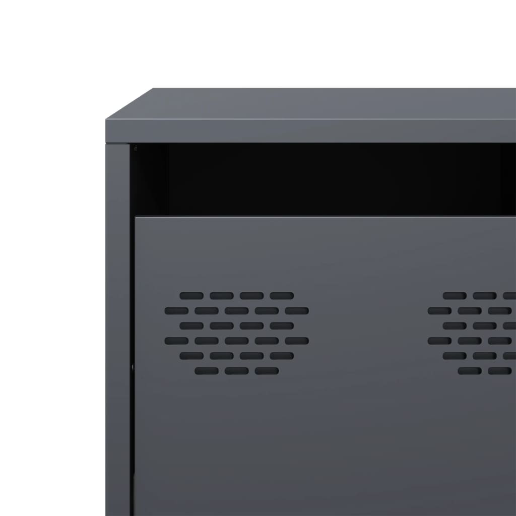 vidaXL TV Cabinet Anthracite 135x39x43.5 cm Cold-rolled Steel