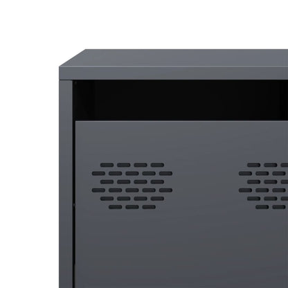 vidaXL TV Cabinet Anthracite 135x39x43.5 cm Cold-rolled Steel