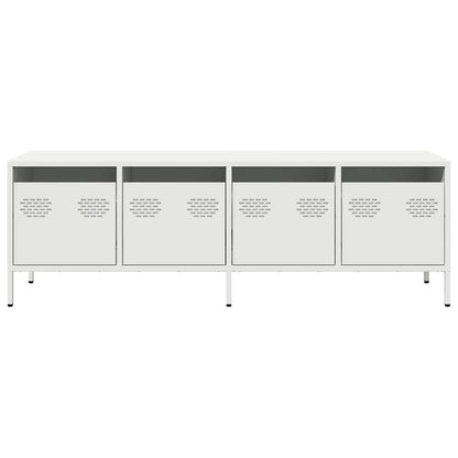 vidaXL TV Cabinet White 135x39x43.5 cm Cold-rolled Steel