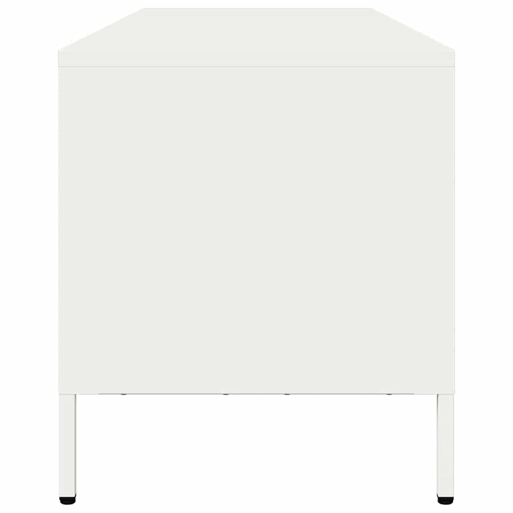 vidaXL TV Cabinet White 135x39x43.5 cm Cold-rolled Steel