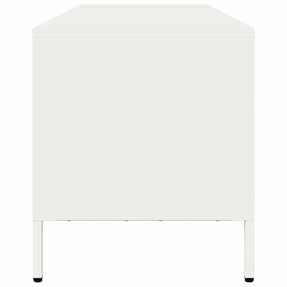 vidaXL TV Cabinet White 135x39x43.5 cm Cold-rolled Steel