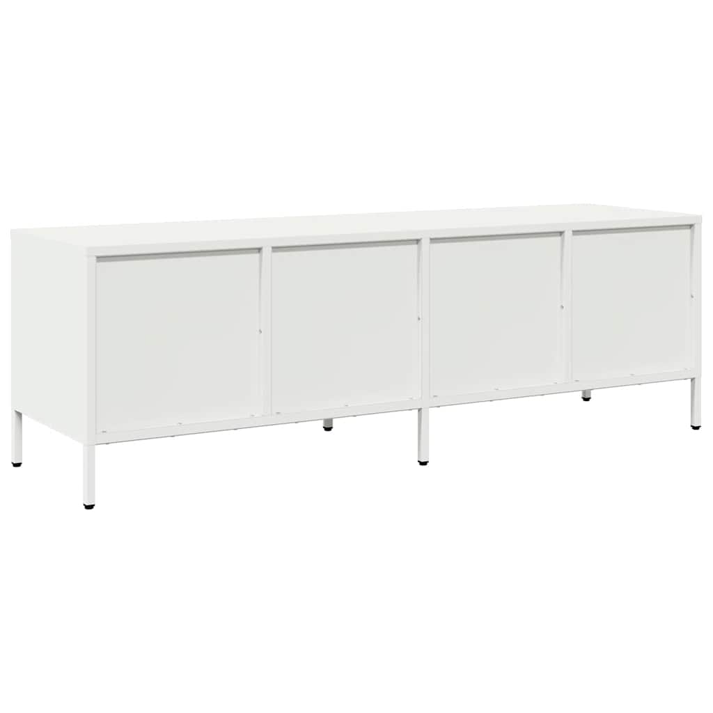 vidaXL TV Cabinet White 135x39x43.5 cm Cold-rolled Steel