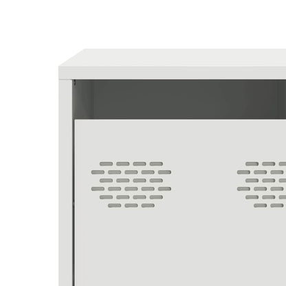 vidaXL TV Cabinet White 135x39x43.5 cm Cold-rolled Steel