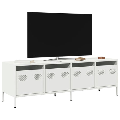 vidaXL TV Cabinet White 135x39x43.5 cm Cold-rolled Steel