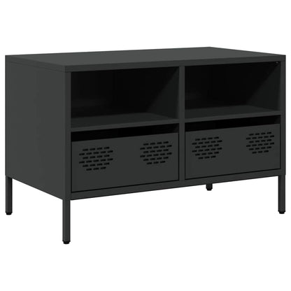 vidaXL TV Cabinet Black 68x39x43,5 cm Cold-rolled Steel