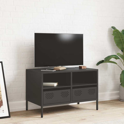 vidaXL TV Cabinet Black 68x39x43,5 cm Cold-rolled Steel