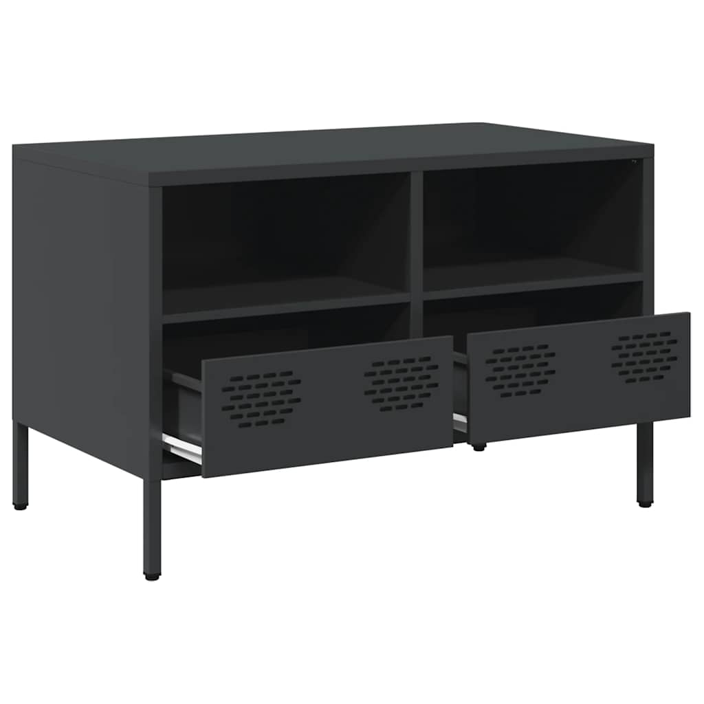 vidaXL TV Cabinet Black 68x39x43,5 cm Cold-rolled Steel