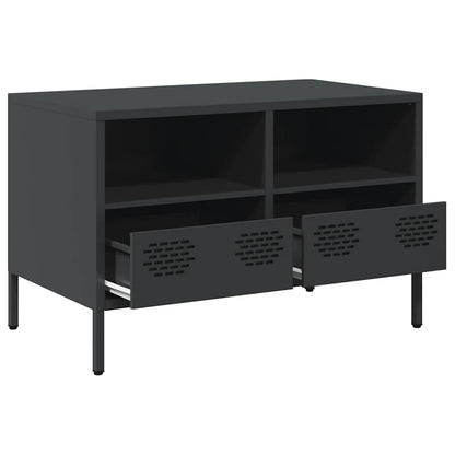 vidaXL TV Cabinet Black 68x39x43,5 cm Cold-rolled Steel