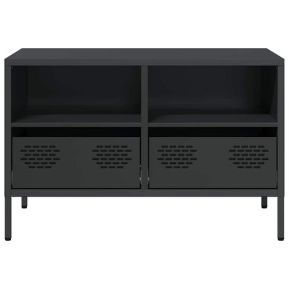 vidaXL TV Cabinet Black 68x39x43,5 cm Cold-rolled Steel
