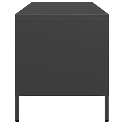vidaXL TV Cabinet Black 68x39x43.5 cm Cold-rolled Steel