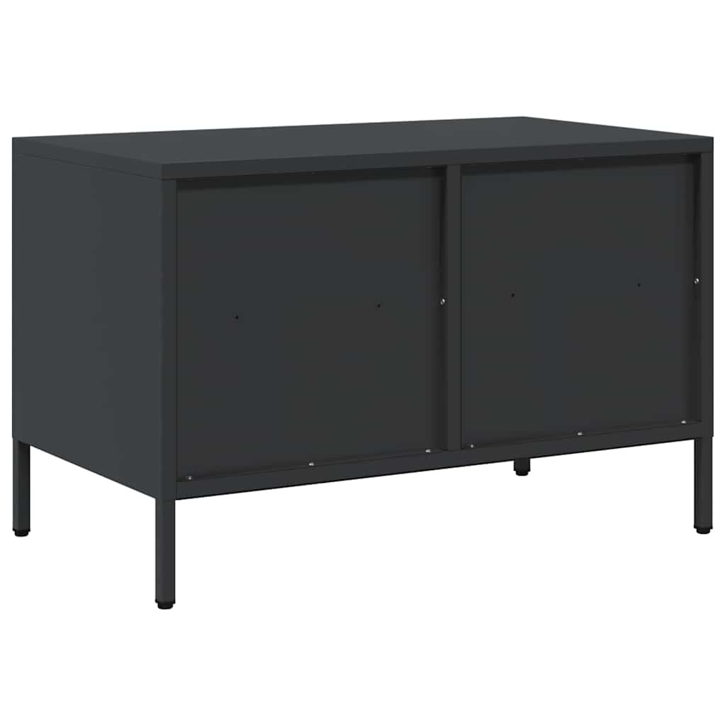 vidaXL TV Cabinet Black 68x39x43,5 cm Cold-rolled Steel
