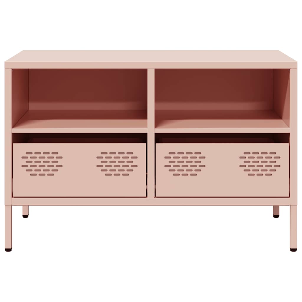 vidaXL TV Cabinet Pink 68x39x43.5 cm Cold-rolled Steel