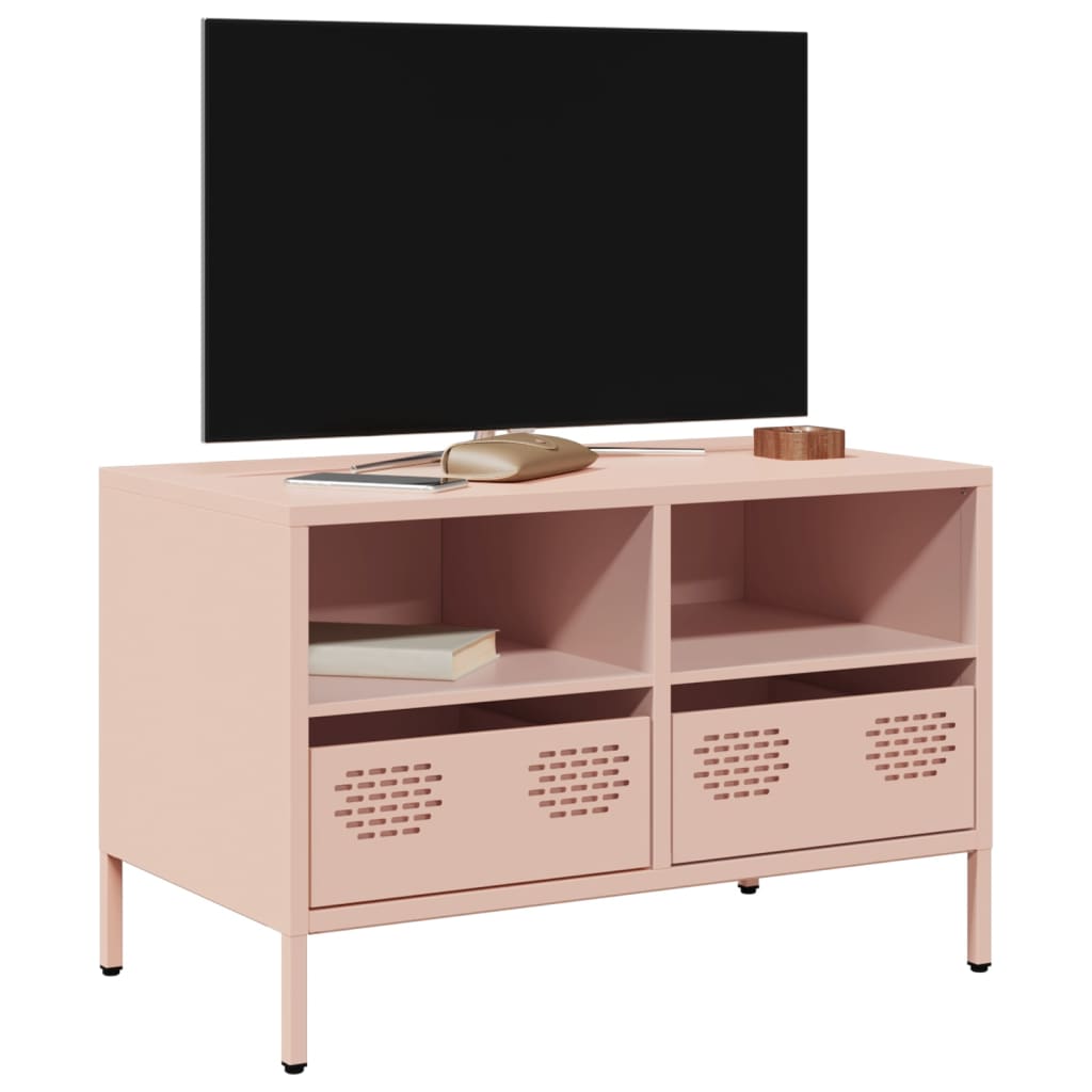 vidaXL TV Cabinet Pink 68x39x43.5 cm Cold-rolled Steel