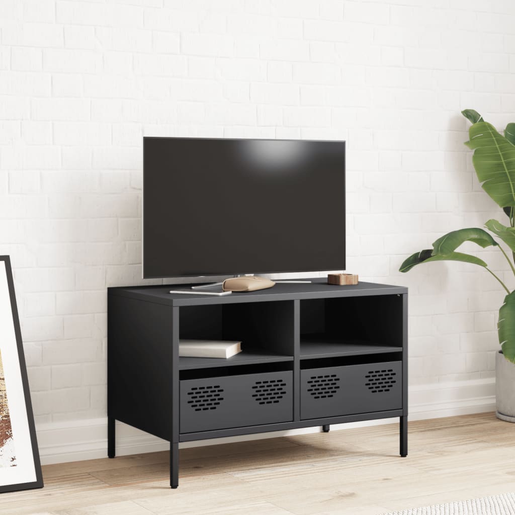 vidaXL TV Cabinet Anthracite 68x39x43.5 cm Cold-rolled Steel