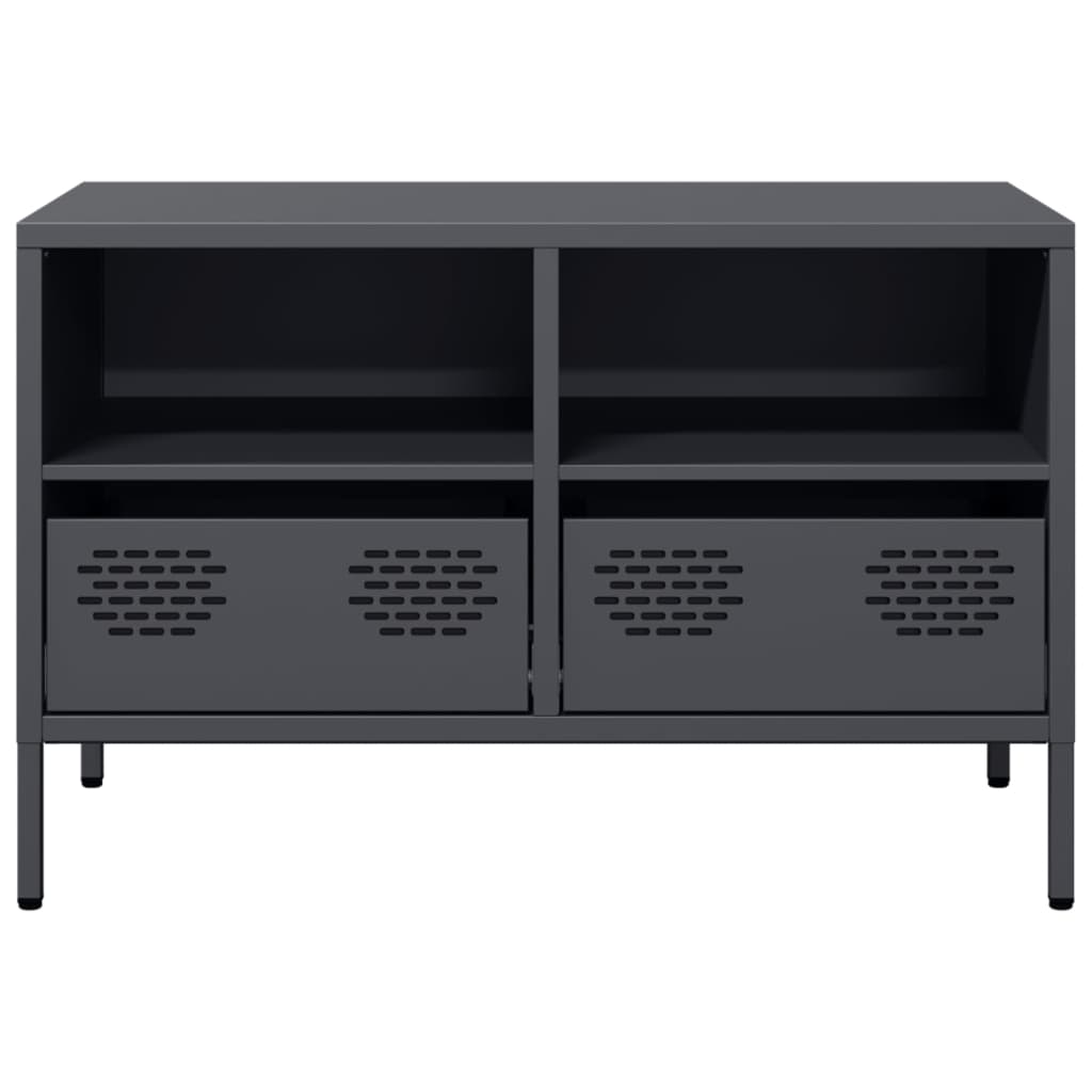 vidaXL TV Cabinet Anthracite 68x39x43.5 cm Cold-rolled Steel