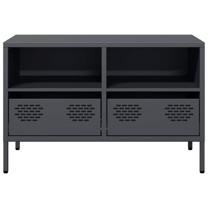 vidaXL TV Cabinet Anthracite 68x39x43.5 cm Cold-rolled Steel