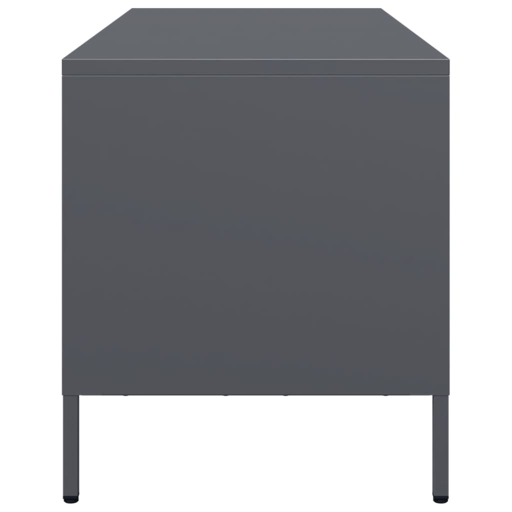 vidaXL TV Cabinet Anthracite 68x39x43.5 cm Cold-rolled Steel