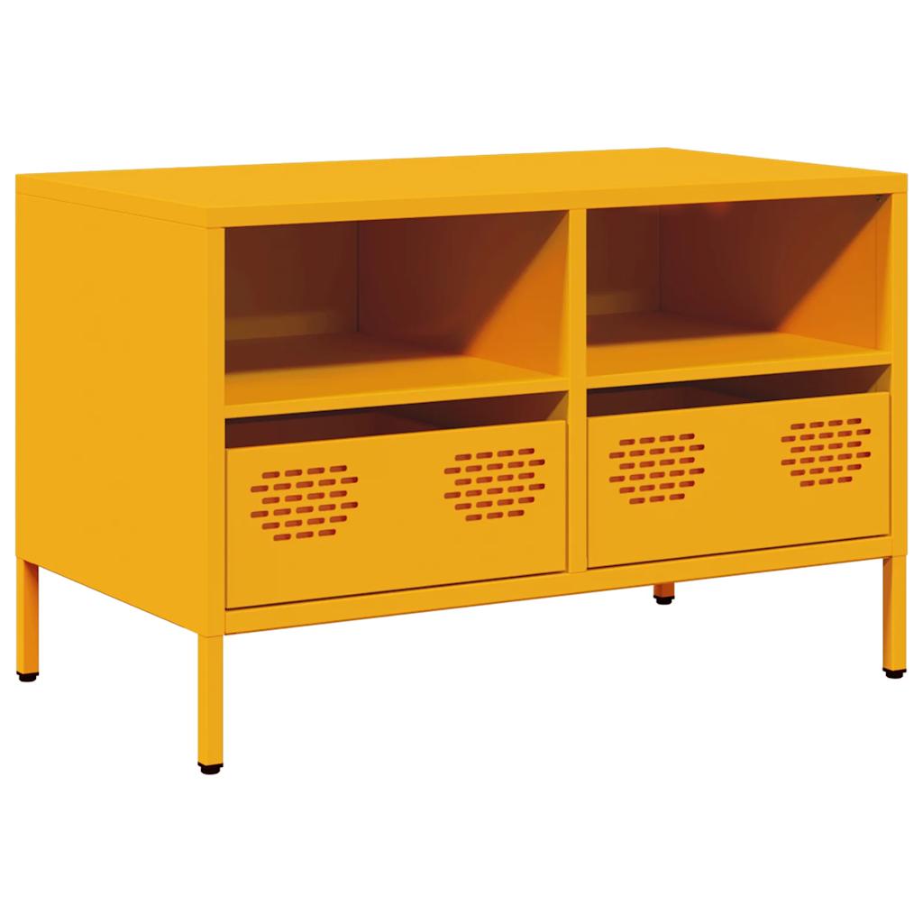 vidaXL TV Cabinet Mustard Yellow 68x39x43.5 cm Cold-rolled Steel