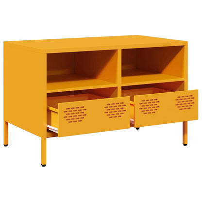 vidaXL TV Cabinet Mustard Yellow 68x39x43,5 cm Cold-rolled Steel