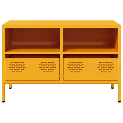 vidaXL TV Cabinet Mustard Yellow 68x39x43,5 cm Cold-rolled Steel