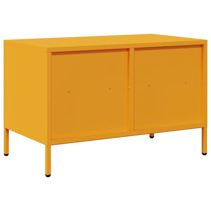 vidaXL TV Cabinet Mustard Yellow 68x39x43,5 cm Cold-rolled Steel