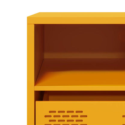 vidaXL TV Cabinet Mustard Yellow 68x39x43,5 cm Cold-rolled Steel
