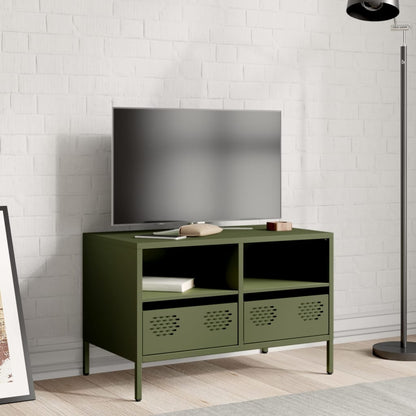 vidaXL TV Cabinet Olive Green 68x39x43.5 cm Cold-rolled Steel