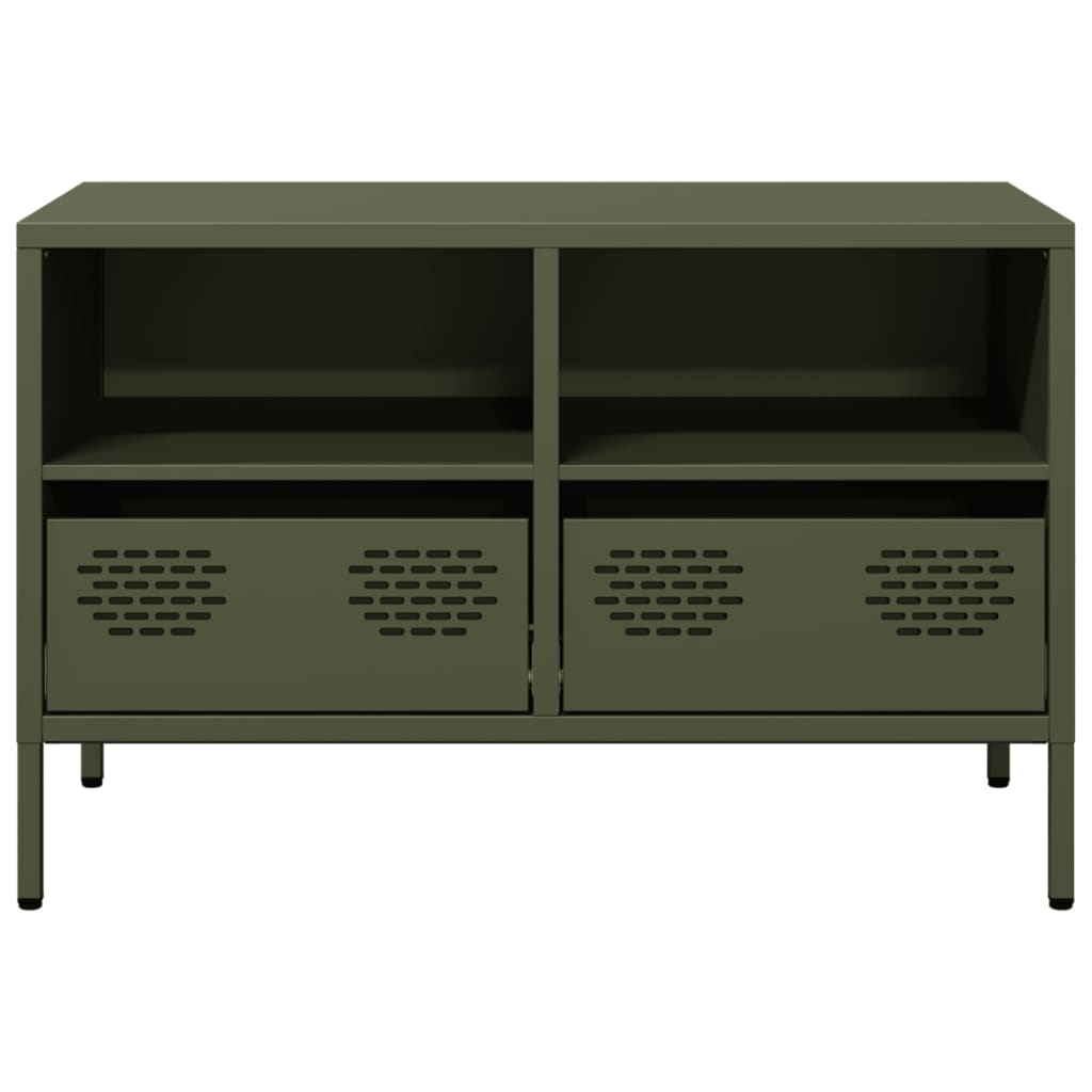 vidaXL TV Cabinet Olive Green 68x39x43.5 cm Cold-rolled Steel
