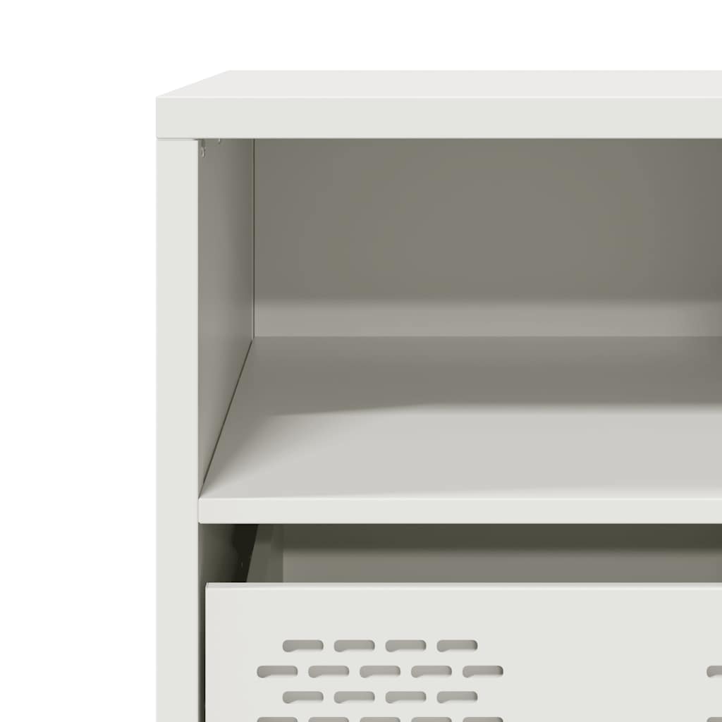 vidaXL TV Cabinet White 68x39x43.5 cm Cold-rolled Steel
