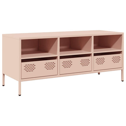vidaXL TV Cabinet Pink 101,5x39x43,5 cm Cold-rolled Steel