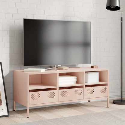 vidaXL TV Cabinet Pink 101,5x39x43,5 cm Cold-rolled Steel