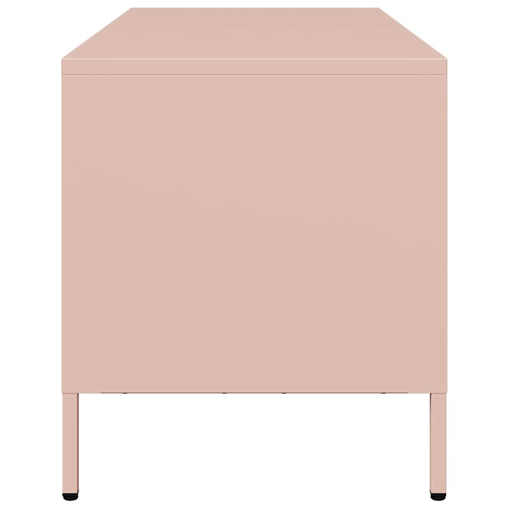 vidaXL TV Cabinet Pink 101.5x39x43.5 cm Cold-rolled Steel