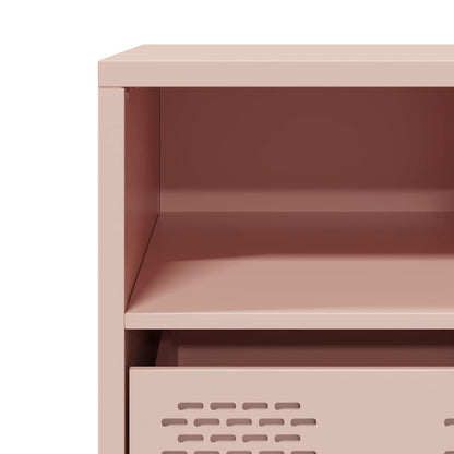 vidaXL TV Cabinet Pink 101,5x39x43,5 cm Cold-rolled Steel