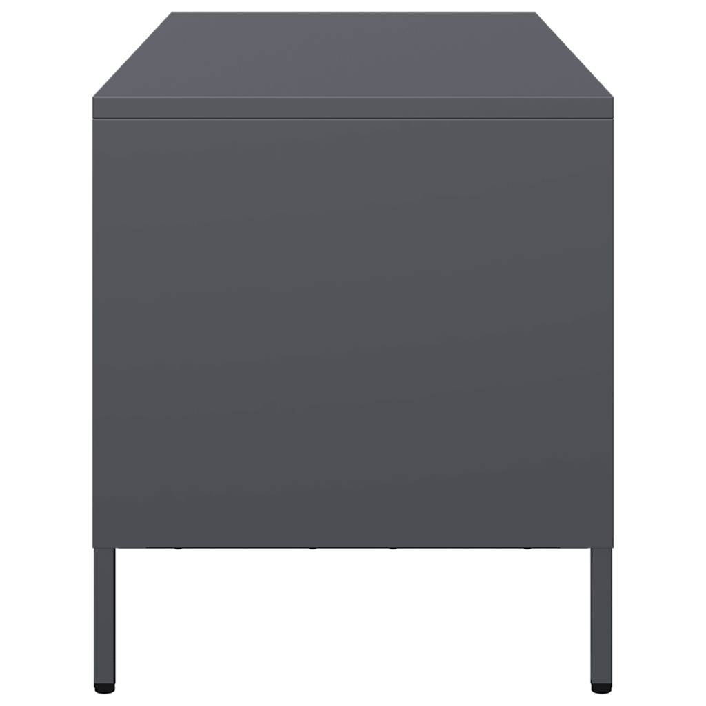 vidaXL TV Cabinet Anthracite 101.5x39x43.5 cm Cold-rolled Steel