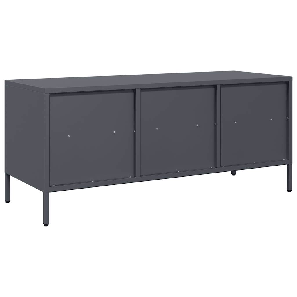 vidaXL TV Cabinet Anthracite 101,5x39x43,5 cm Cold-rolled Steel