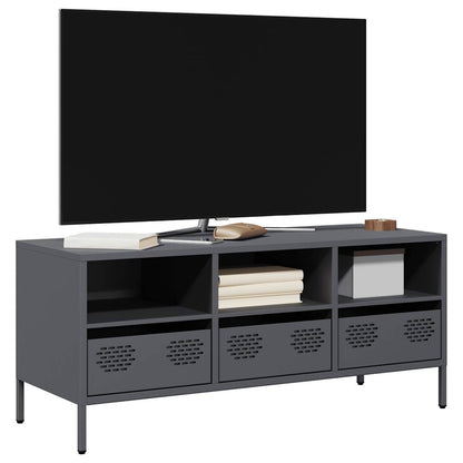 vidaXL TV Cabinet Anthracite 101,5x39x43,5 cm Cold-rolled Steel